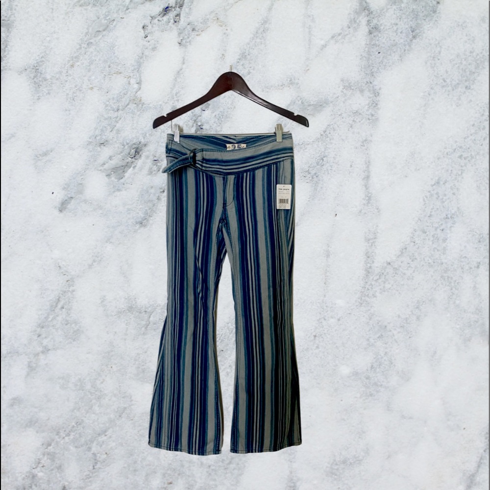 Low rise striped jeans free people size 25, New with tag